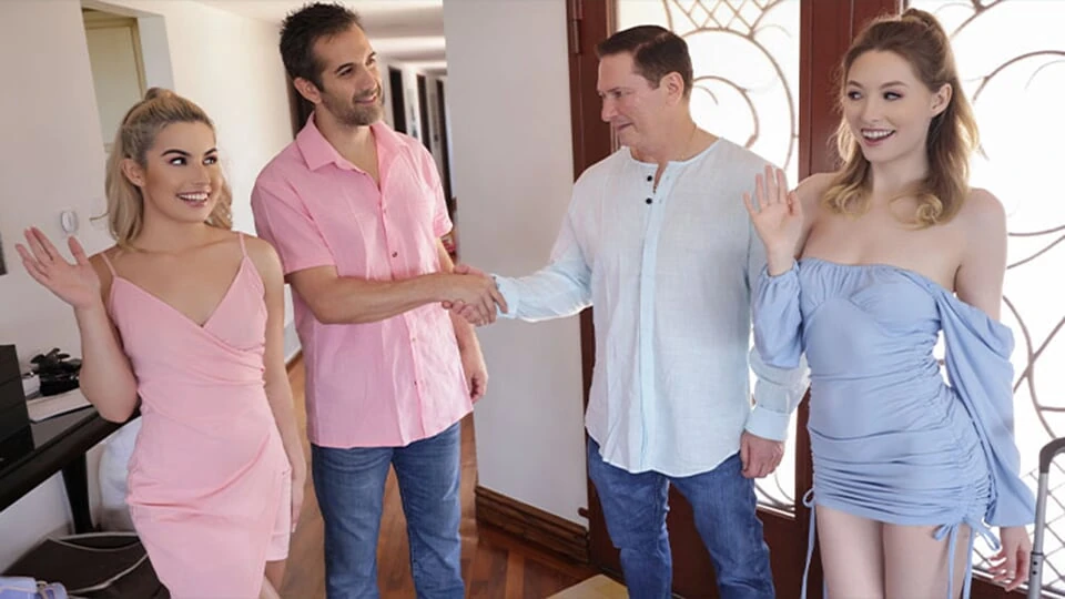 Creepy Stepdads Get Blowjobs from Their Stepdaughters While On Vacation