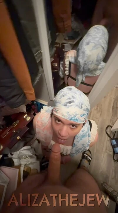 Jewish maid creampied in the closet