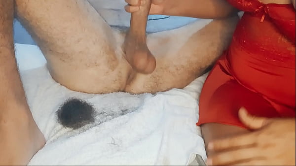 Shaving, handjob and ballbusting me!