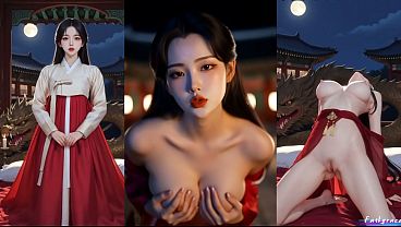 AI generated Anime style korean failgrace sfw vs NSFW