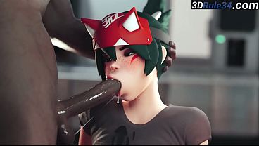 [EvilBaka] Compilation of Overwatch cuties addicted to huge cocks part 1