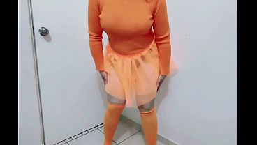 Follando a secretaria mexicana culona con disfraz se la follan en diferentes posiciones