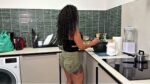I get home from work and bang my girlfriend against the kitchen counter before she finishes making dinner - Milla Ferrazo