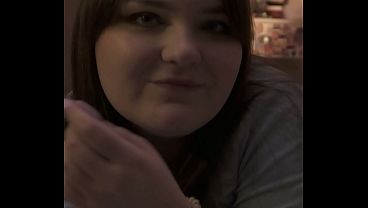 SH A sloppy blowjob ends with a burst of cum in the mouth of a solo BBW MILF