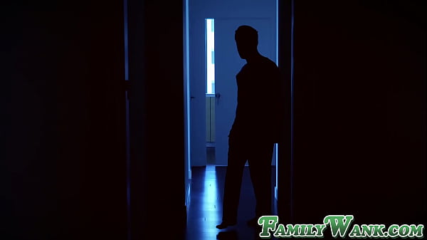 Stepmother fucked by stepson while old man is next to them