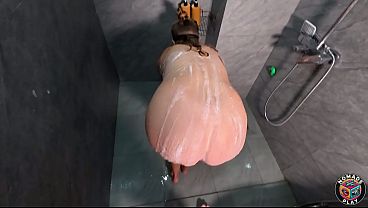 Surprise Shower Fuck with My Horny Wife | Real Amateur Couple, Soapy Blowjob, Titty Fuck & Cum on Tits