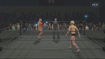 WWE 2k25 Natalya Dominated in a Bikini