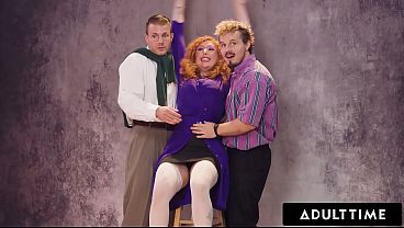 ADULT TIME – Coworkers’ Naughty Christmas Vintage Photoshoot Turns Into Festive WILD ORGY