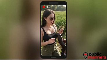 As I was driving through a field, I saw a sexy photographer. For a couple hundred dollars, she let me fuck her on camera. [AI]