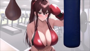 Audio JOI CBT – 3 Boxeadoras VS tus huevos.