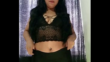 encaje negro   streaptease   masturbacion, una ricura!!