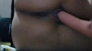 I put my dildo very deep inside of me