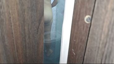 I surprised my stepmother in the shower with my cock ready for her