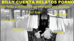 (Only Audio) I’m fucking My girlfriend first time in the bus, follo a mi novia en el bus