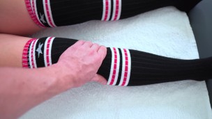 Please don’t cum inside me! lgirl gets dirtiest massage from therapist