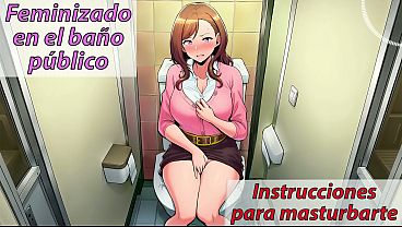 Te feminizan en un baño público. ¡Obedece! – ASMR JOI voz española.