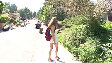 teen girl meet a stranger and fuck his big cock