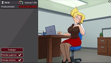Una secretaria muy caliente – Barely Working