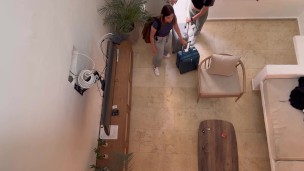 We finally arrive in Cartagena and Scarlett wants to fuck her coworker!!