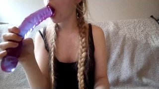 18yo Deepthroating 12″ Dildo