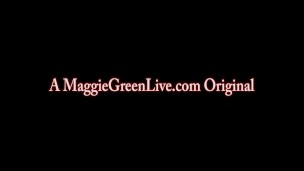 All Natural Busty babe Maggie Green Plays With Pussy!