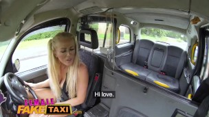 Female Fake Taxi Hot blonde breaks passengers cock during rough fucking
