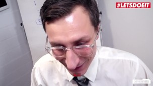 LETSDOEIT – Horny Secretary Vanda Angel Sucks and Fucks Her New Boss