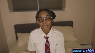 Lost teen schoolgirl brought home and fucked