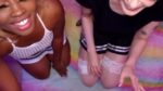 4K- Two Slutty Cheerleaders thier suck coach's Big Dick