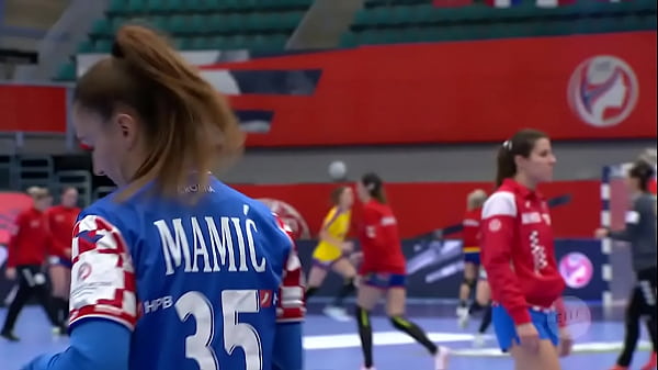 female croation sport player warming up sexy butt 2020