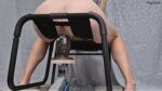 Hardcore Rough Penetration. Car Jack and Monster Dildo vs Tiny Milf's Pussy