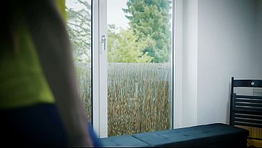 Hot Austrian MILF in leggings getting fucked deep in the ass and deep in the throat