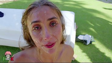 Lily Phillips Outdoor Blowbang – Nonstop Cocks & Massive Cum
