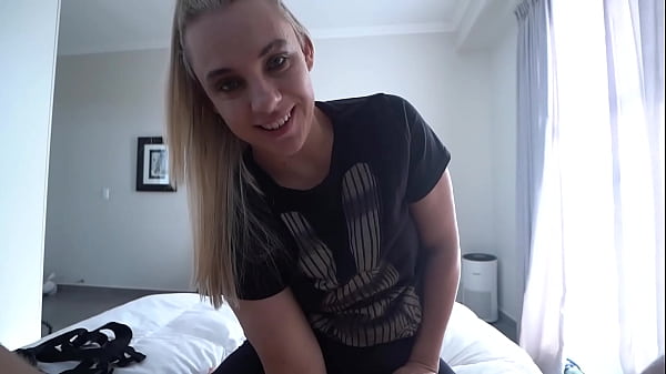 POV Wife Pegging Experience – Sensual Blowjob, Prostate Fingering & Strap-On Cumshot
