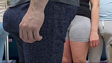 Stranger Guy Ejaculate by Girl’s Hand In a Crowded Bus