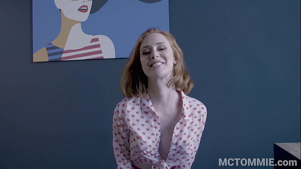 Watch how British pale teen Lenina Crowne with huge boobs and ginger hair fucks and sucks in this POV homemade video
