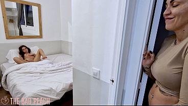 Barely Legal 18yo Stepdaughter Just Turned 18 Caught Masturbating by Peeping Stepmom