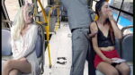 Encoxada on the bus worker took out his dick in public!