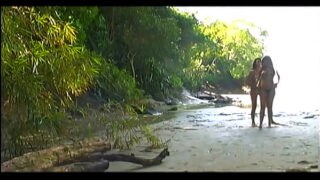 Gisele Prodo And Her Girlfriend Fuck Each Other In The Jungle