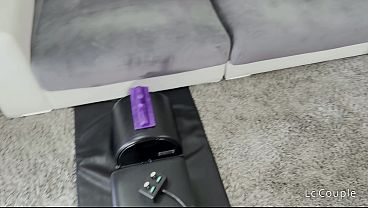 POV Wife Rides a Sybian and Ends With a Huge Cumshot