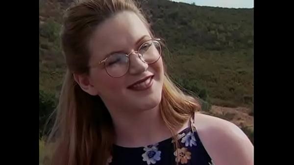 Redhead in glasses masturbates in brocken car before be gets bunged in all holes