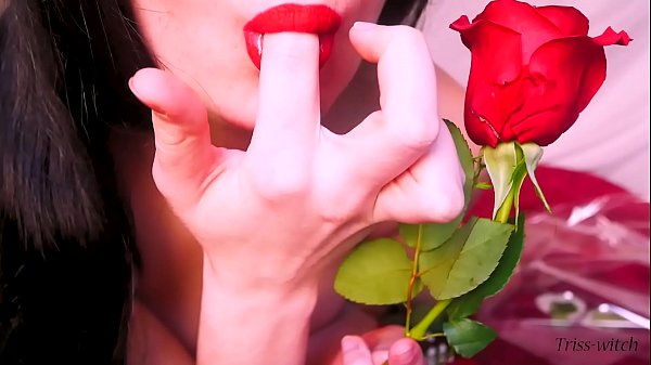 Romantic – Young student is enjoying for Valentine’s Day