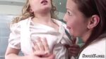 Two Swiss Lesbian Teens lick Pussy and Ass to orgasm