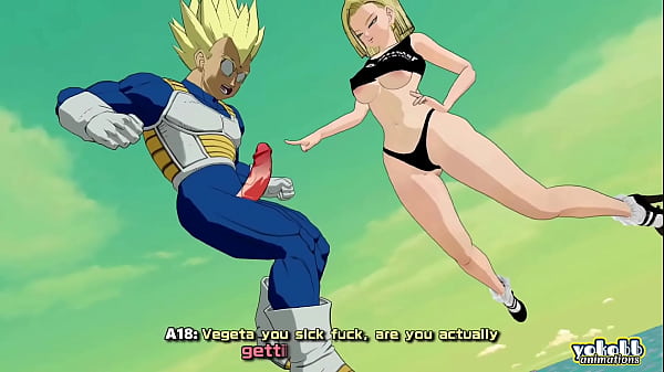 Androide número 18 patea y destruye los testículos de Vegeta