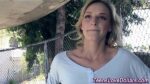 Jizz faced real teen blows and fucks for dollars in public pov