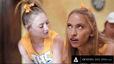 Pervy Coachs Ass Fucked Two PETITE CHEERLEADERS!
