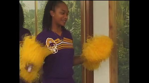 Young black cheerleader has sex with her white stepdad